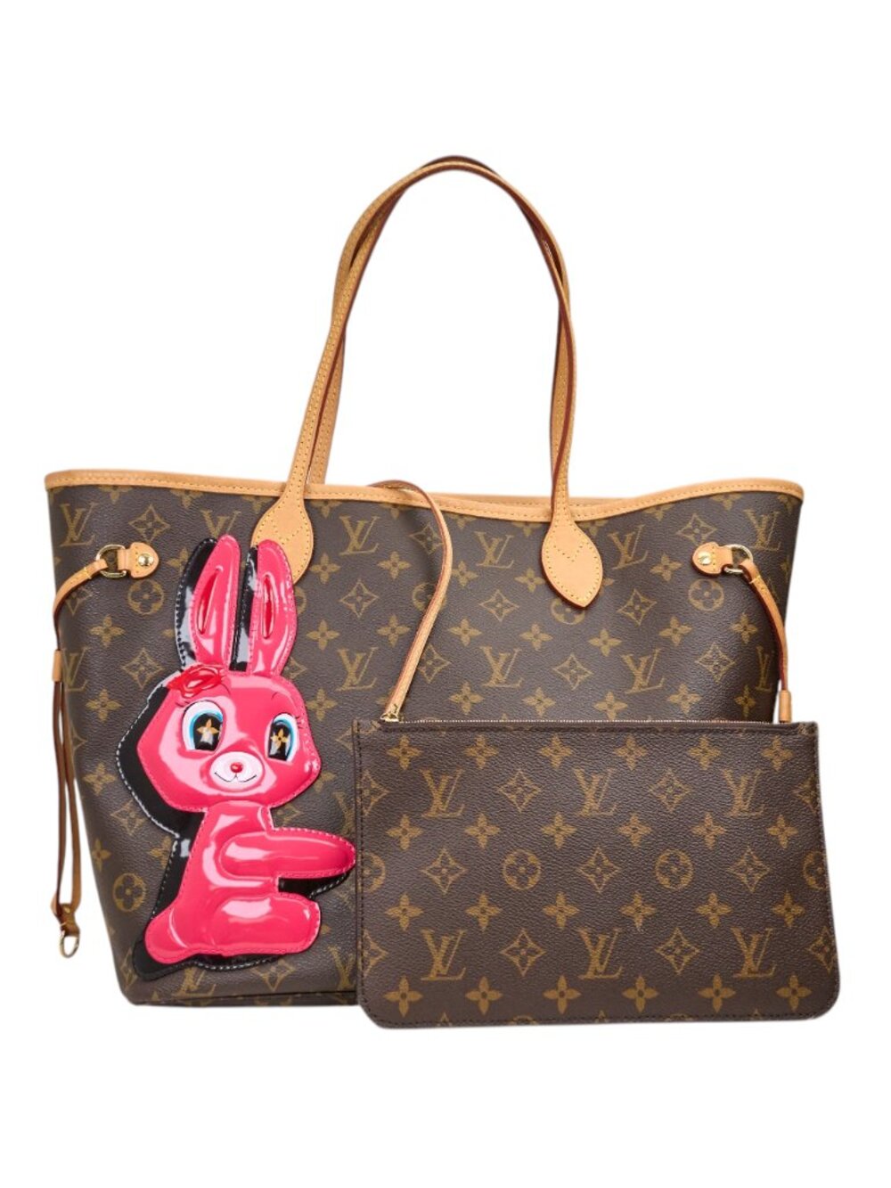 Louis Vuitton Neverfull MM LV x Sun Yitian Rabbit Monogram